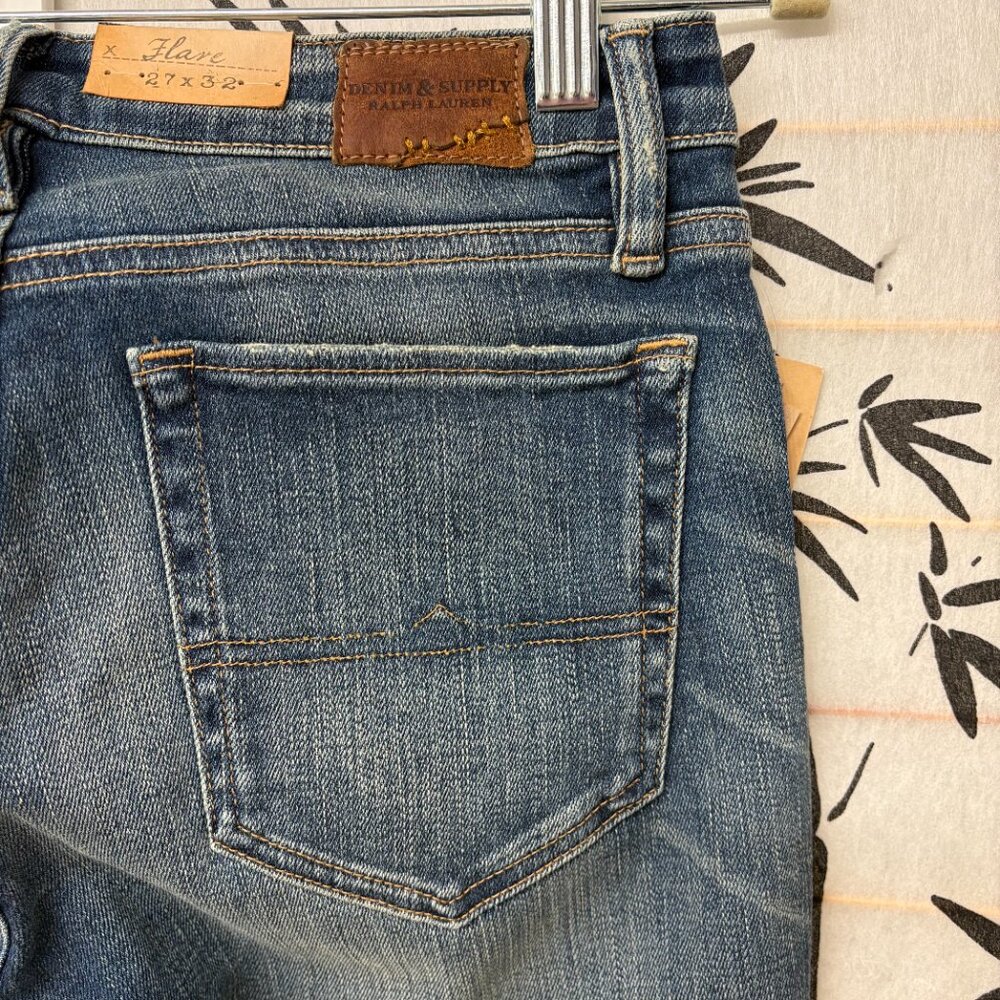 NEW Denim & Supply Ralph Lauren Flare Jeans 27 x 32 - Picture 10 of 13